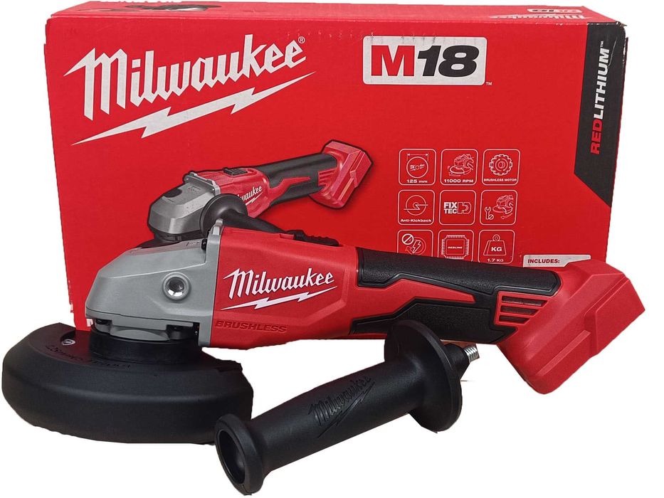 Szlifierka kątowa Milwaukee M18 BLSAG125X NOWA 11Tys obr Promocja