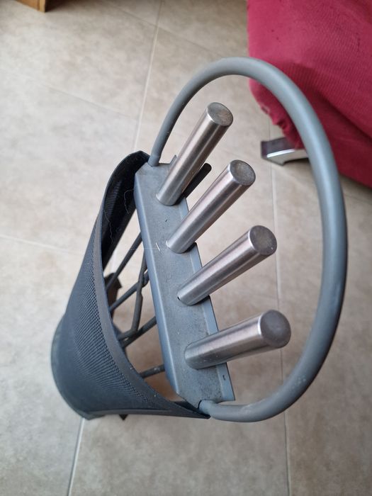 Conjunto utensílios de lareira em aço