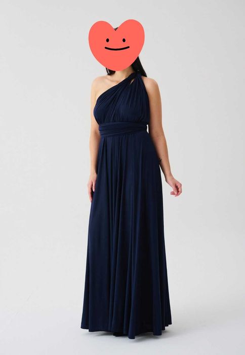 Sukienka balowa wiązana na różne sposoby