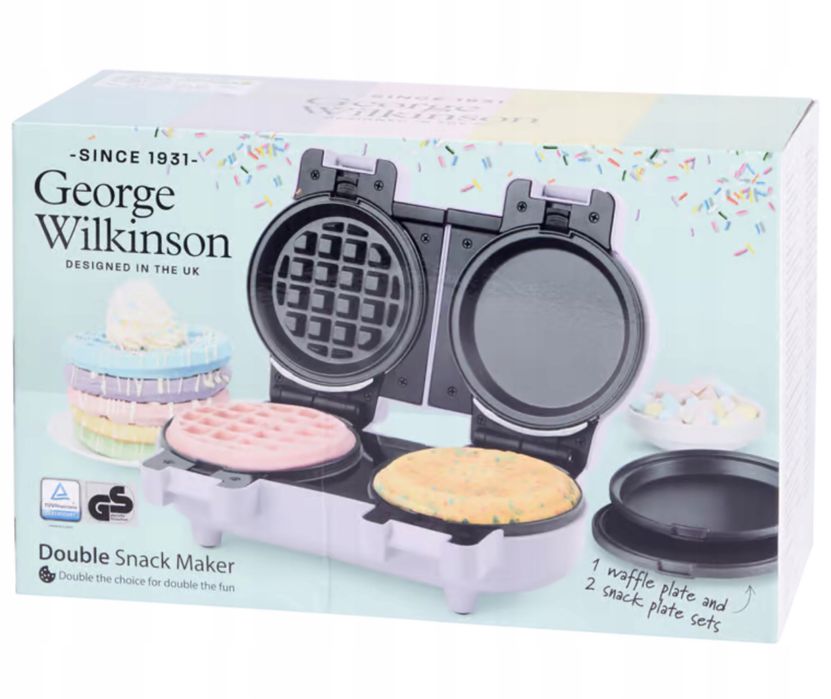 Gofrownica Opiekacz Pancakes George Wilkinson 1100W Podwójna Powłoka