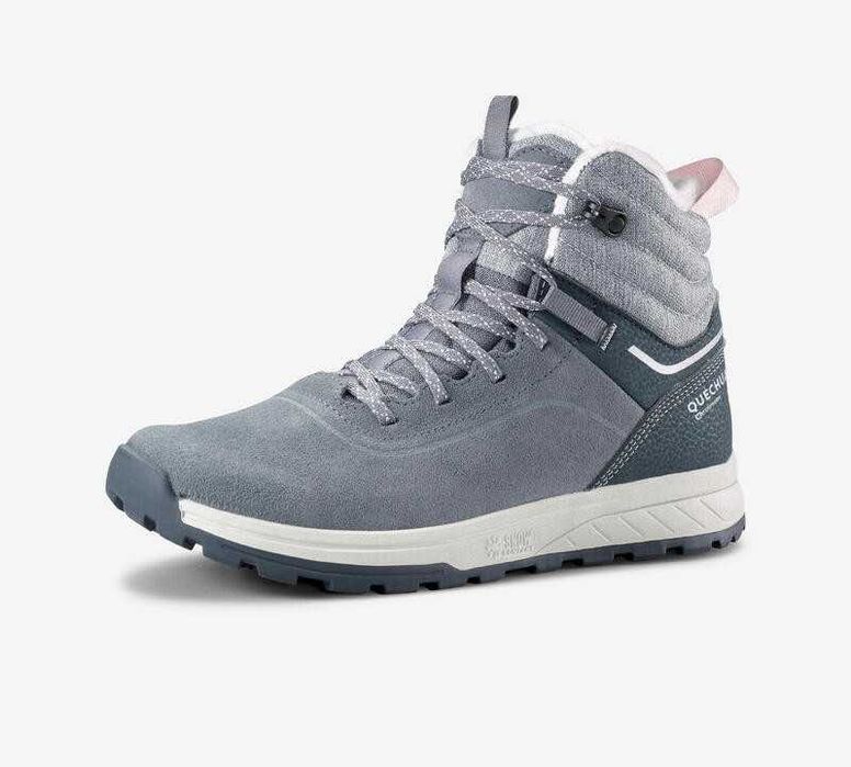 зимові черевики р 37 шкіра водонепроникні Quechua сапожки мембрана