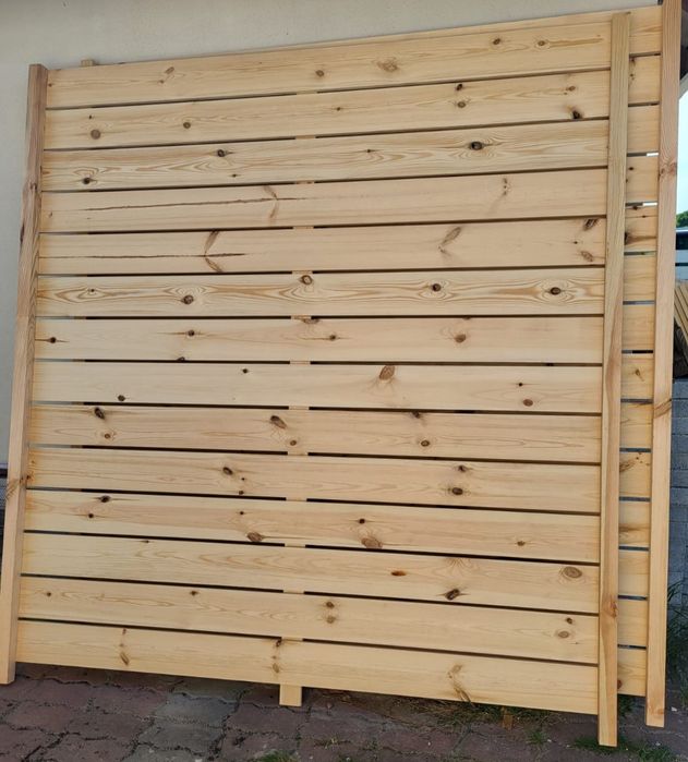 Ogrodzenie drewniane przęsła, ogrodzeniowy panel płot zabudowa tarasu