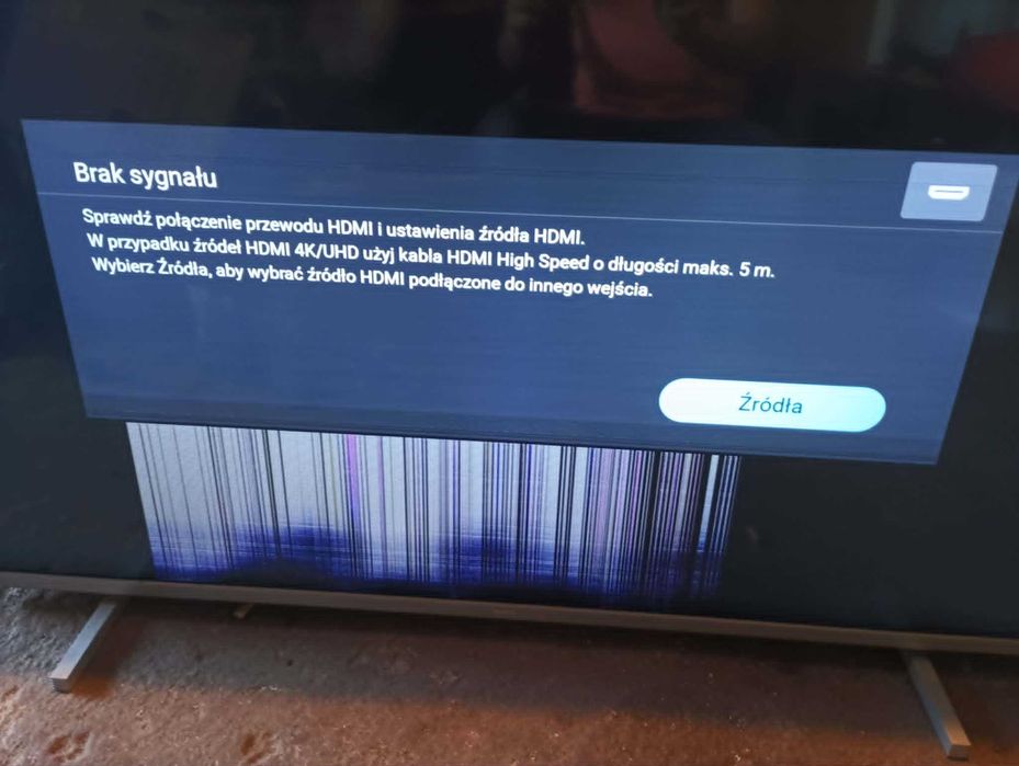 Telewizor PHILIPS 50 cali 50PUS7855/12 uszkodzony