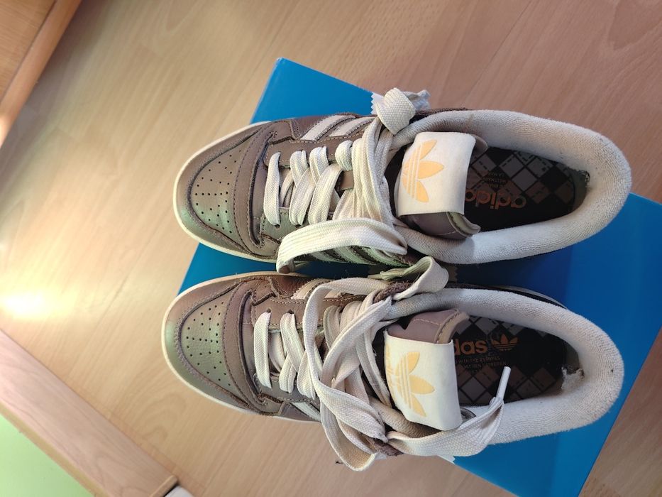 adidas forum low cl brown white 39⅓ unisex