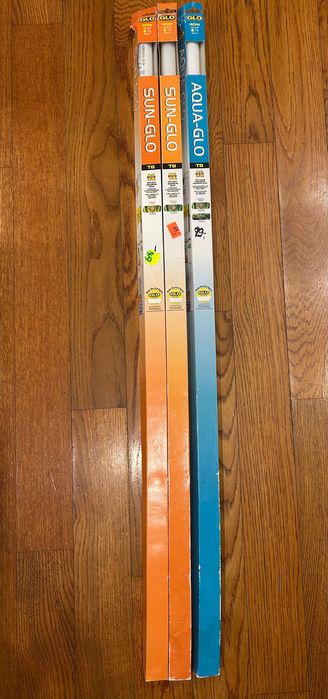 Trzy sztuki świetlówki akwarystyczne 107 cm Dobre dla roslin