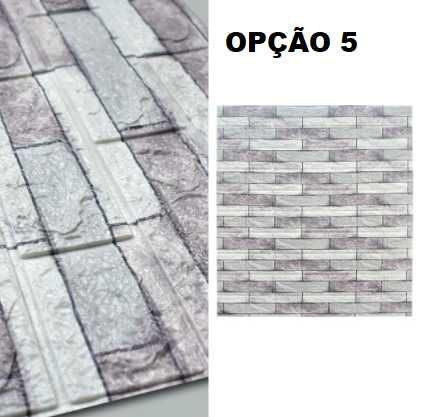 PORTES GRATIS - 10 unidades de papel de parede 3D tijolo rustico