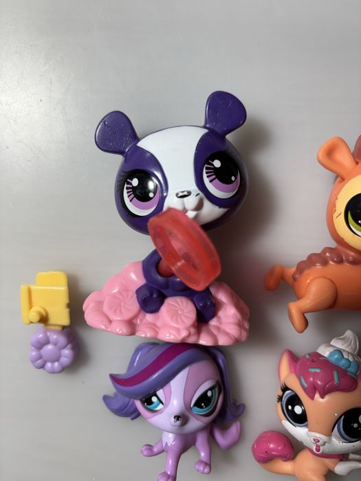 LPS littlest pet shop zestaw 4 figurki i lalka