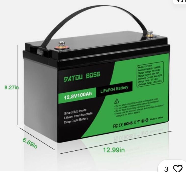 Акамулятор залізо фосфатний