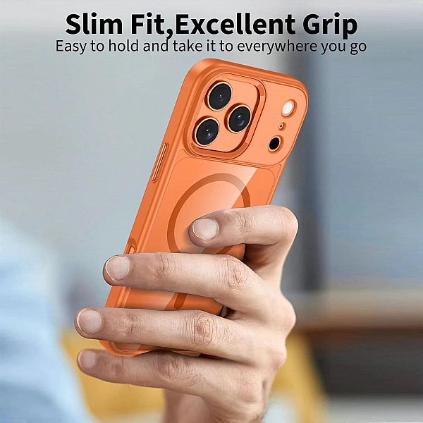 Tech-Protect Magmat Magsafe Iphone 17 Pro Max Cosmic Orange/Clear