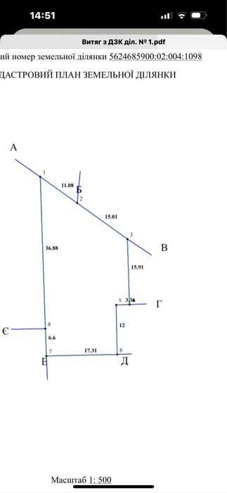 Продам земельну ділянку Колоденка