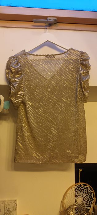 Złota bluzka top FF L 40 nowa