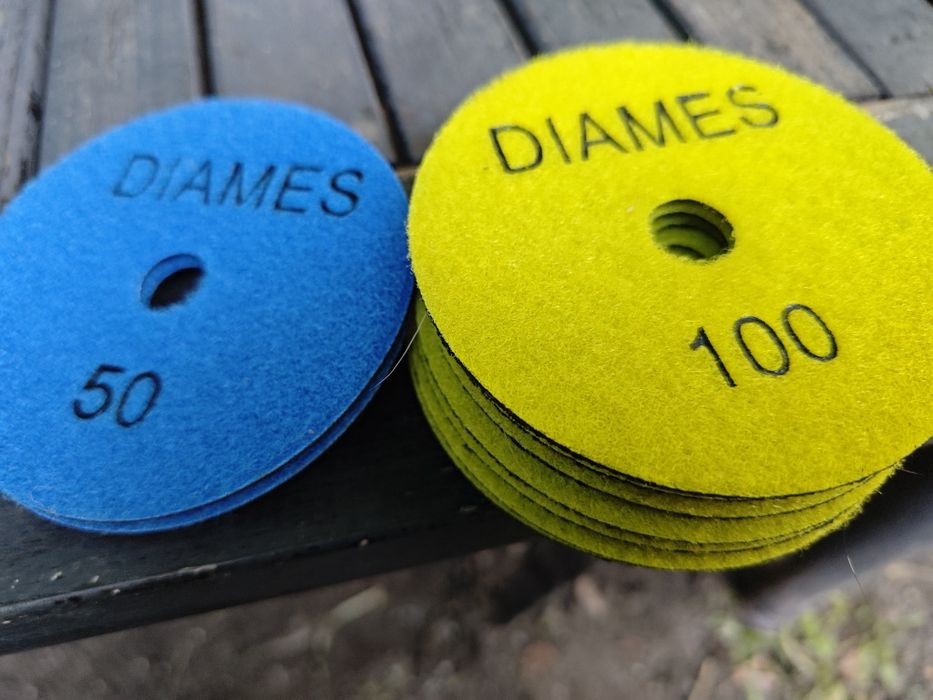 Zestaw 10 sztuk diamentowy pad dysk polerski marki Diames fi 100 (B)