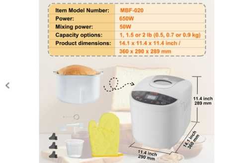 Máquina fazer pão 19 em 1