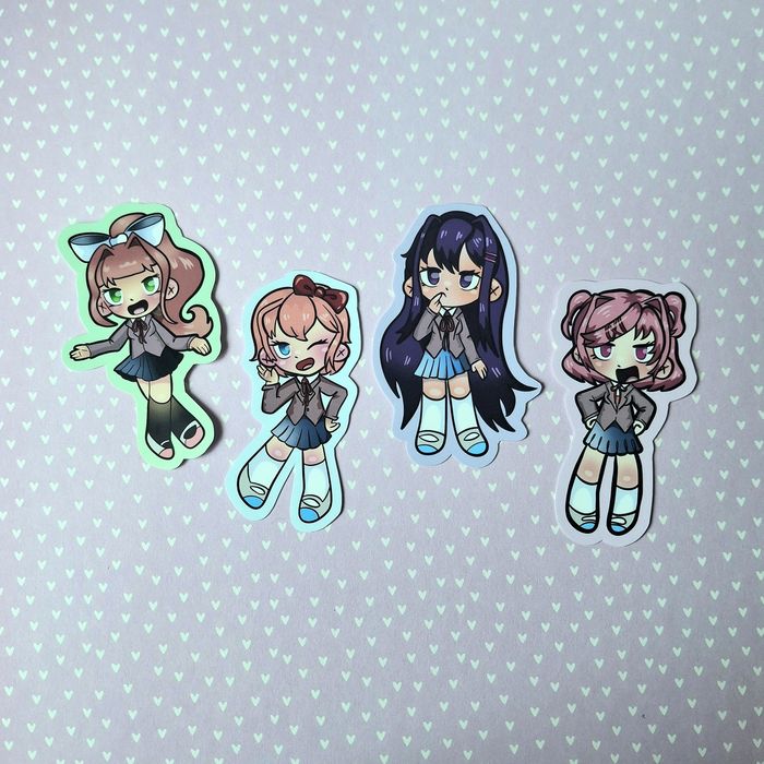 Naklejki Doki doki literature club (sztuka)