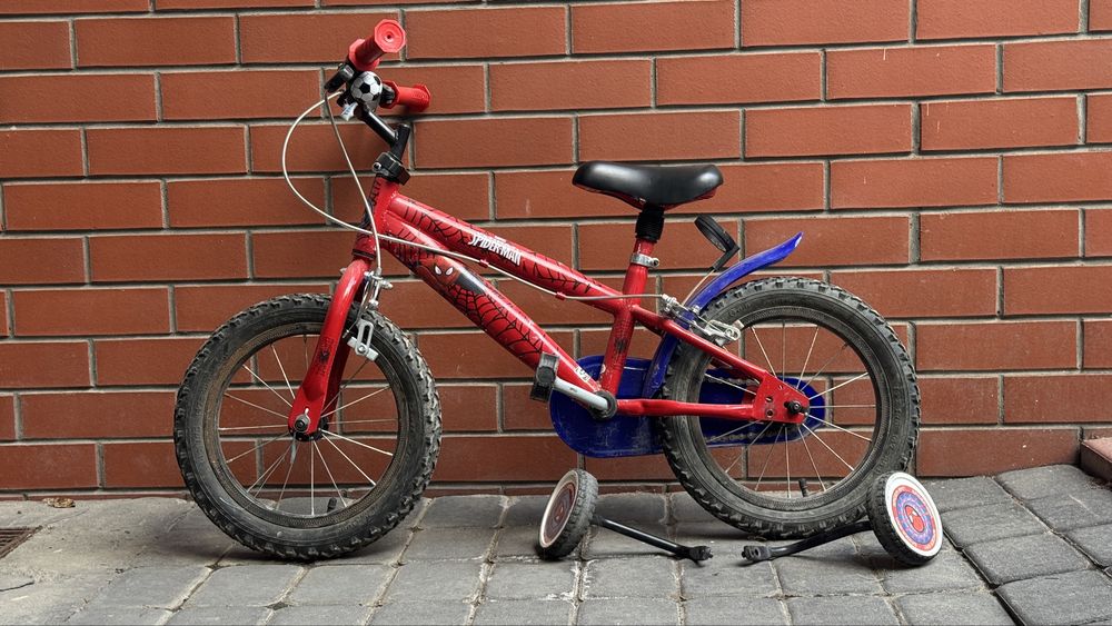 Rower dziecięcy Spider-Man 14” z kółkami bocznymi