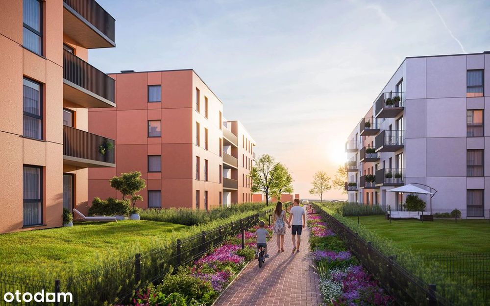 2-pokojowe mieszkanie 45m2 + balkon Bezpośrednio