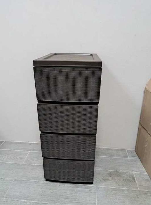 Комод пластиковий шухляди для речей тумбочка полиця органайзер стелаж