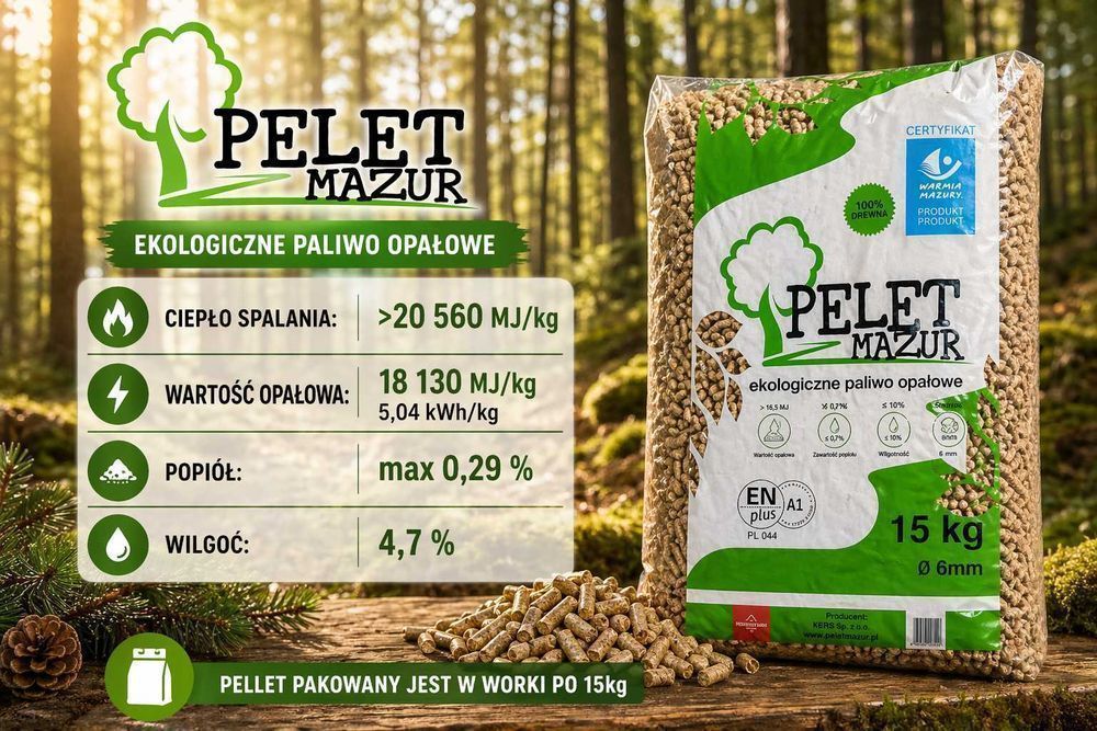 Pellet z Mazur - Mazurskie składy pelletu - SH GRANIT - Piecki