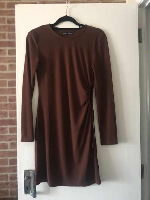 Vestido Lefties castanho novo (abertura de lado)