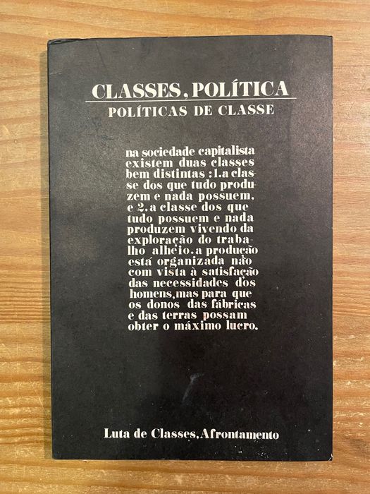 Classes, Política - Políticas de Classe (portes grátis)