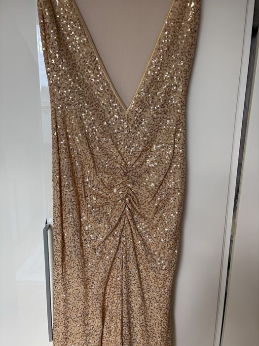 Sukienka cekinowa dluga r.M/L