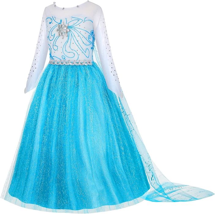 Sukienka Elza z krainy lodu Elsa Ksieżniczka 120Cm