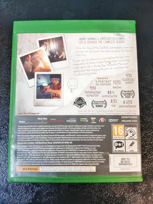 Life is Strange Xbox One Angielska wersja gry- brak PL