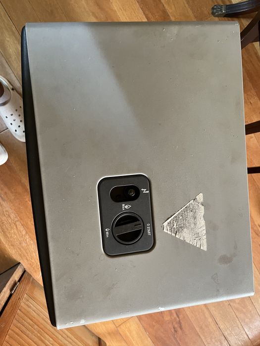 Aquecedor a gás com botija