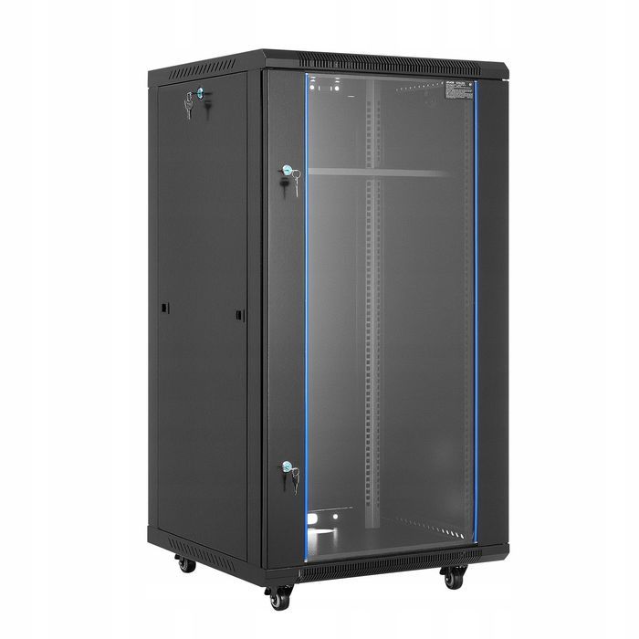 VEVOR szafa sieciowa 22U 600MM głębokość mocna nośność 136KG szafa