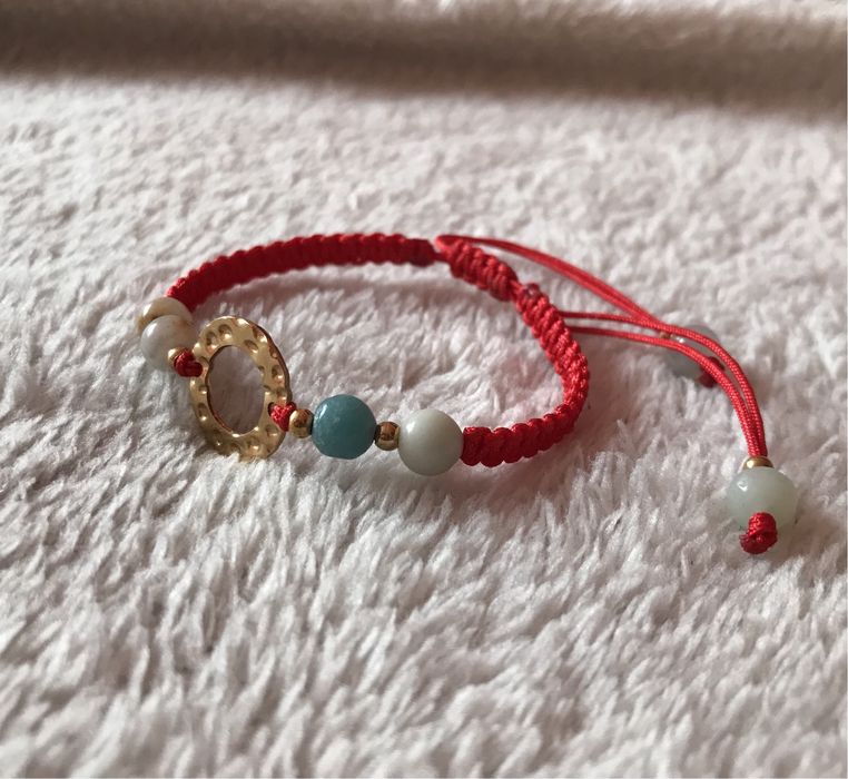 Bransoletka damska z amazonitem regulowana