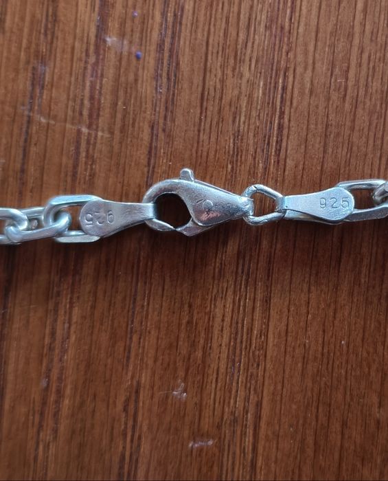 Срібний ланцюжок чоловічий якірне плетіння. Цепочка якірна срібло 925