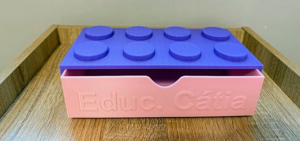 Caixas Lego para organização 3D