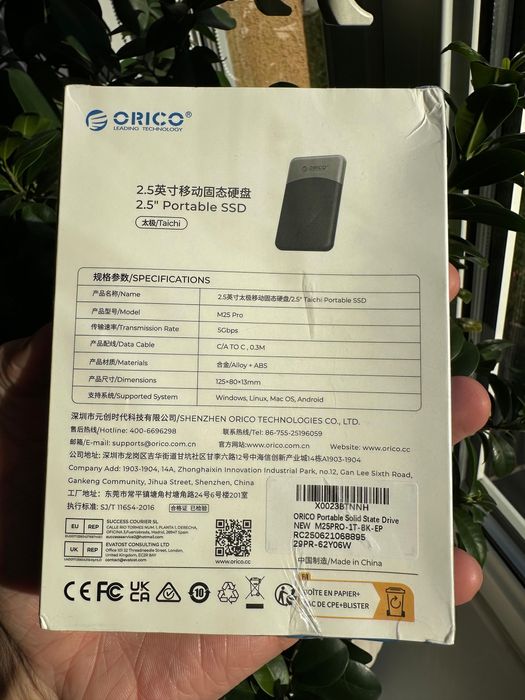 Dysk zewnętrzny SSD ORICO M25 PRO 1TB