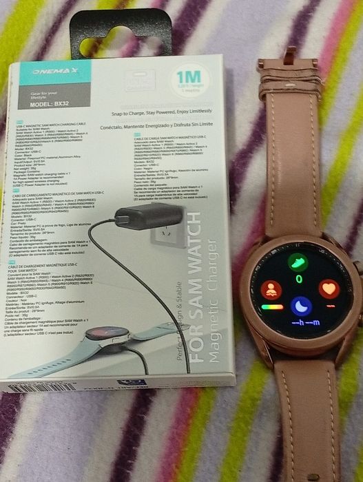 Smartwatch Samsung Galaxy watch3 com carregador