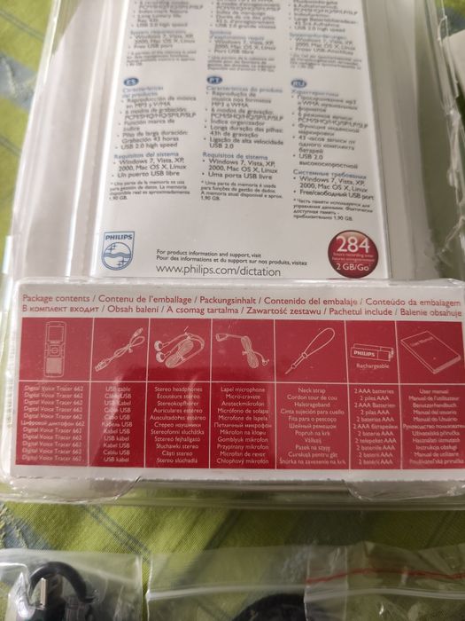 Gravador voz Philips LFH0662 novo sem qualquer utilização