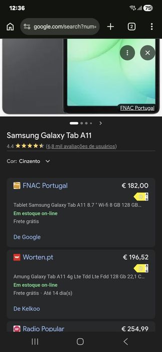 Sansung A11 com 1 semana de uso.