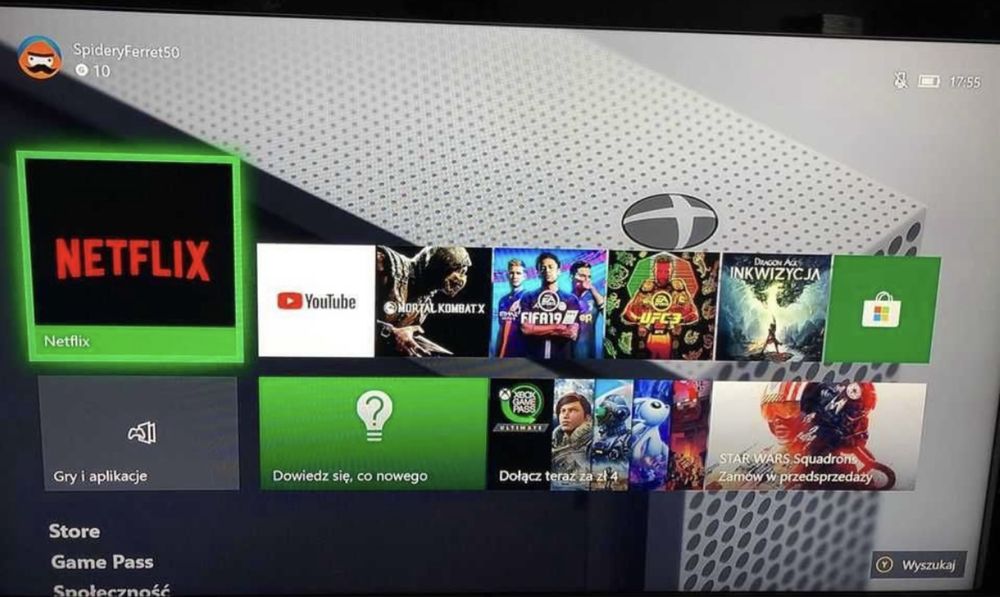 Konsola Xbox Series S + 2 Pady + Gry + Fortnite Roblox Forza Minecraft GTA