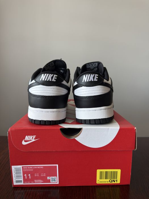 Nike Dunk Low Retro panda white black 45