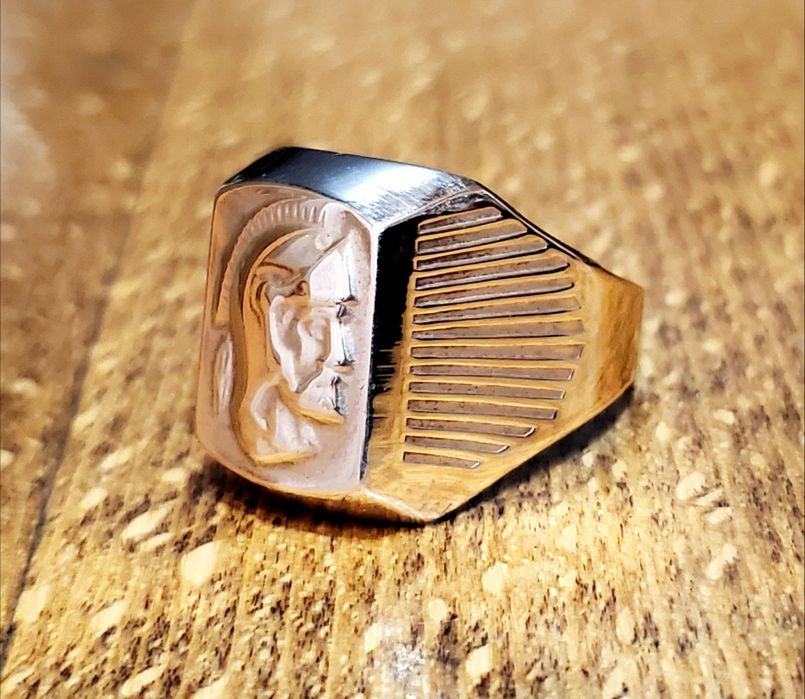 Печатка,кольцо,перстень размер 21 в золотом цвете времён ссср