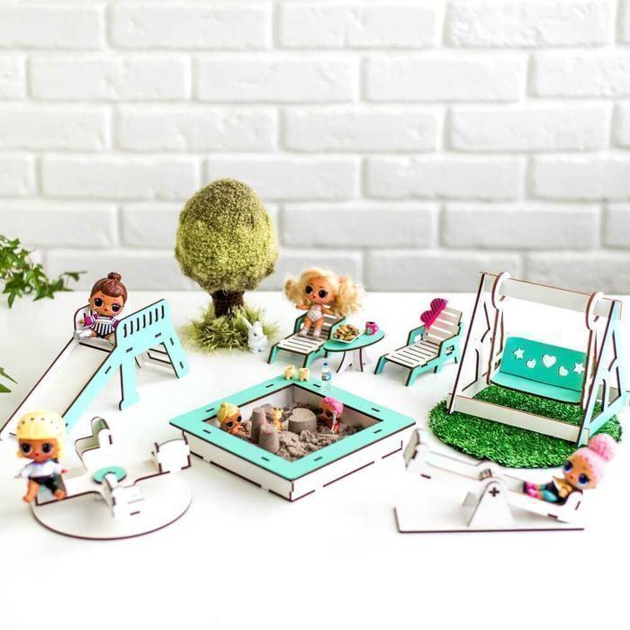 Мебель для кукол Лол меблі для ляльок гойдалка будинок подарунок діти