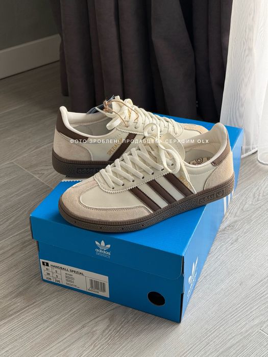 Оригинал Adidas Handball Spezial Brown Cream White Gum