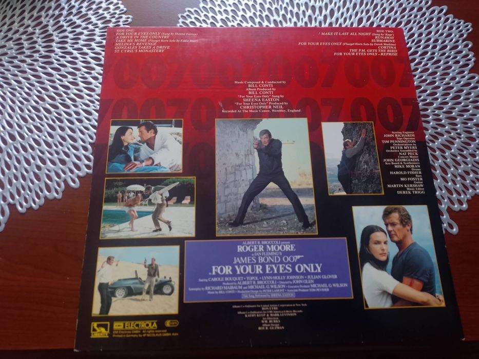 Płyta winylowa soundtrack "For your eyes only" James Bond 007