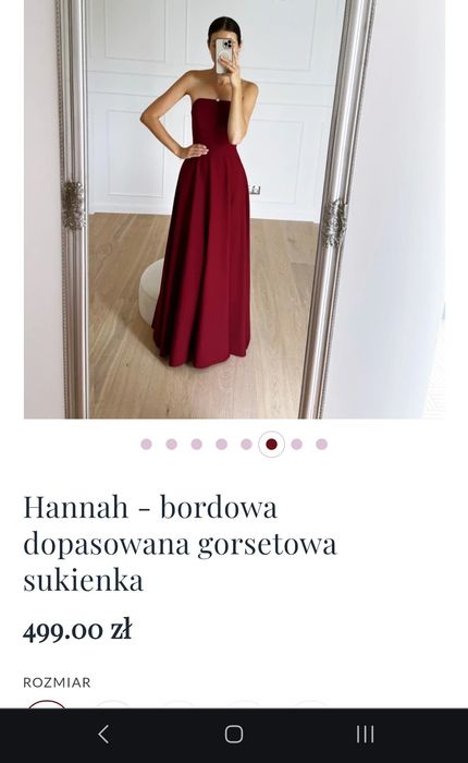 Kulunove Hannah - czerwona dopasowana gorsetowa sukienka