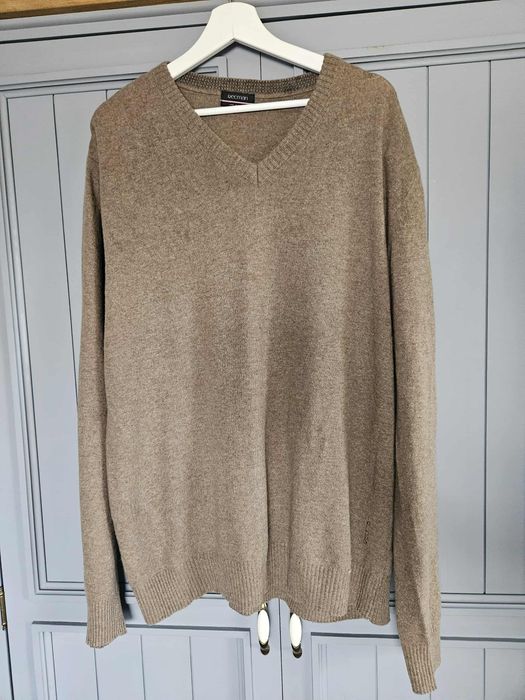 Sweter męski merino xxl Recman beż