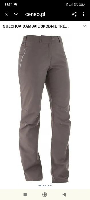 Spodnie damskie Quechua trekkingowe i koszulka S/M