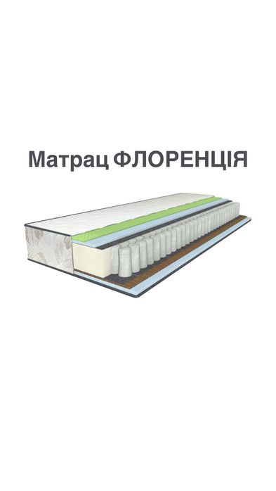 Кровать с матрасом ортопедичний матрац 160*200 ліжко з матрацом топер