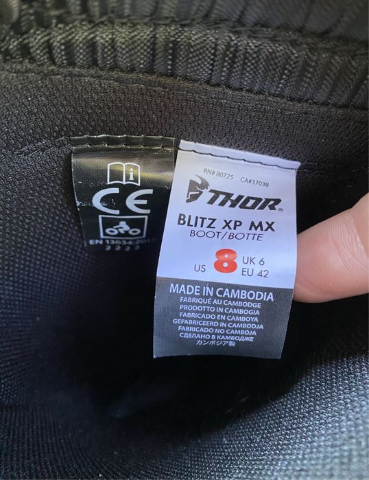 Нові Ендуро Мотоботи ботинки Thor Blitz XP MX мотоботы