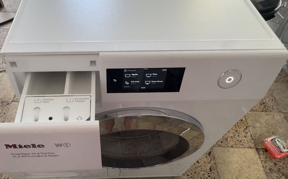 Maquina lavar roupa Miele WCR890 WPS W1 Topo de Gama – 9kg / 1600rpm