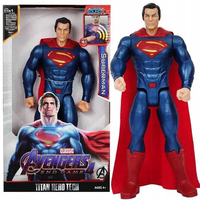 Figurka SUPERMAN AVENGERS Duża 30 CM Dźwięk Światło z PL w 24h