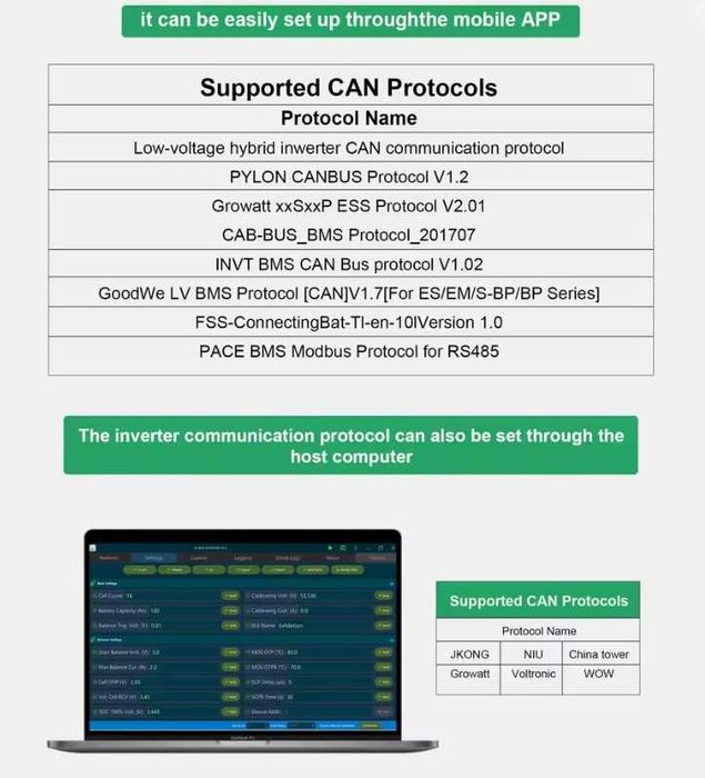Інверторна BMS Jikong JK PB2A16S30P 300A V19